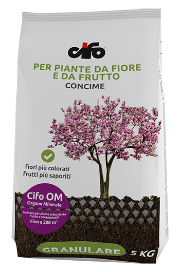 CIFO OM CONCIME Granulare per Prato, Piante fiorite, Orto con NPK 6-6-14
