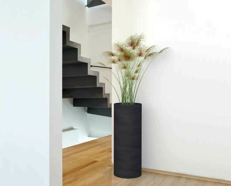 Cilindro Tondo Adda liscio moderno Ø35 x h 40/70/90 cm in resina