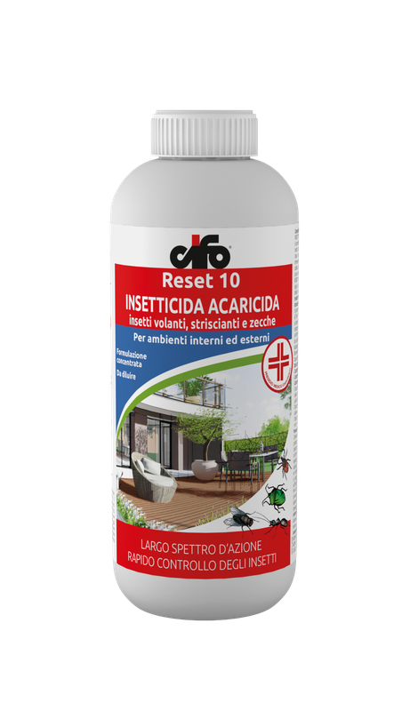 CIFO INSETTICIDA CONCENTRATO 1Lt RESET10 Lotta alle ZANZARE Insetti Volanti