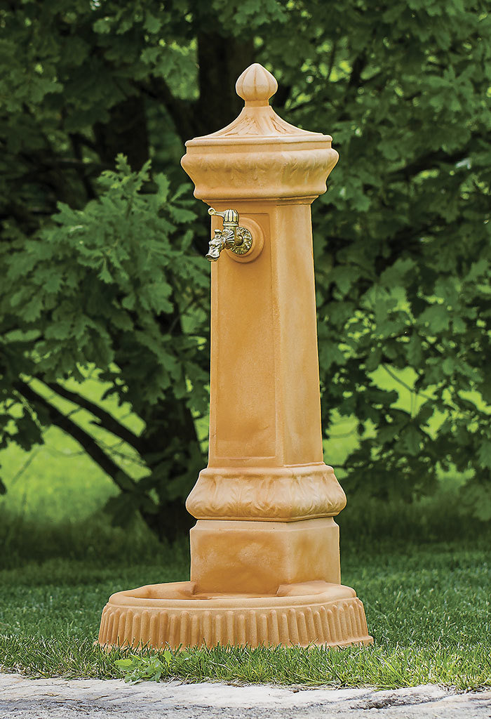 Fontana a colonna Cleo in super resina h 120 cm