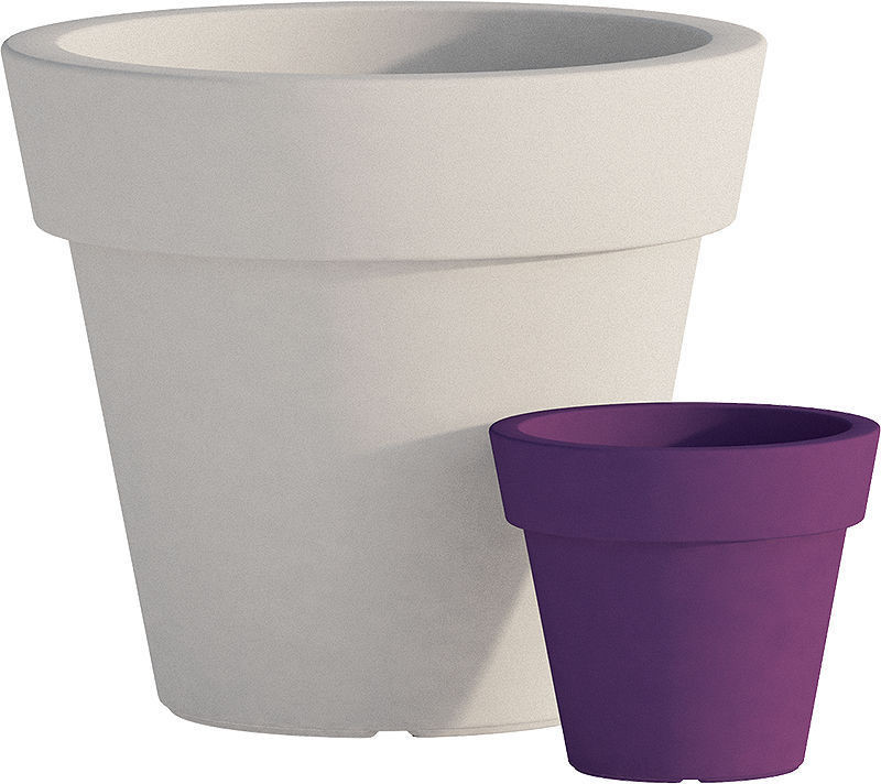 Vaso Tondo Bordato Gemma liscio moderno Ø 50/80/110 cm cm in resina