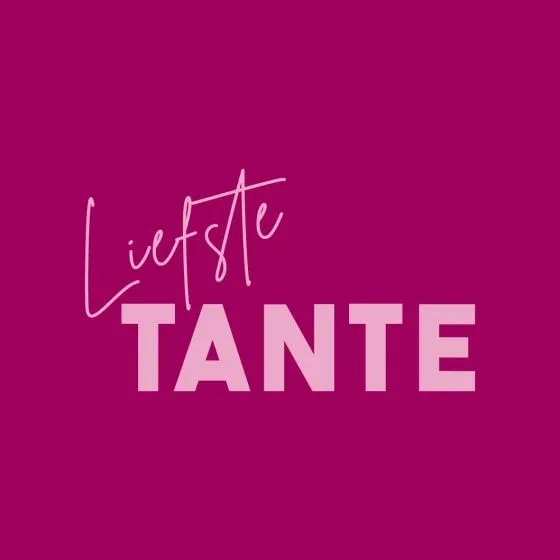Tegeltje Liefste Tante | Lief Cadeau voor de Allerleukste Tante