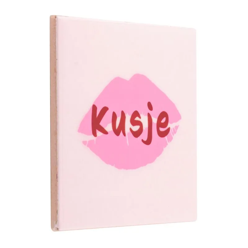 Tegeltje Kusje | Lief Cadeau voor Vriend(in) of Familie