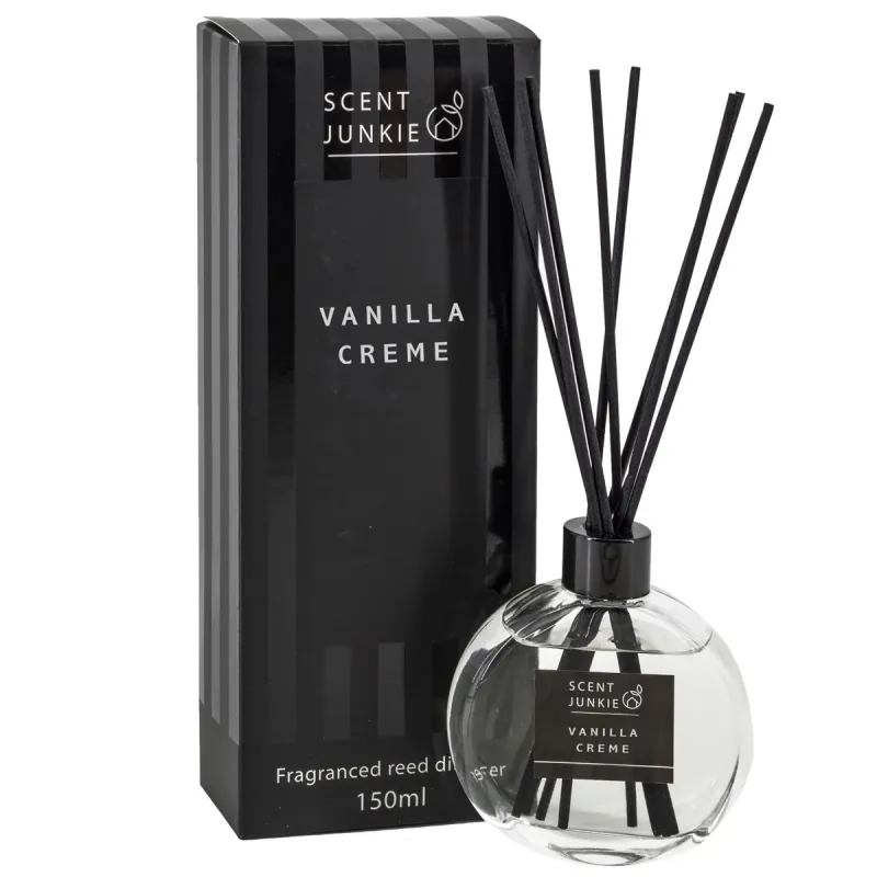 Geur diffuser Vanilla Creme 150ml | Luxe Geurstokjes Scent Junkie