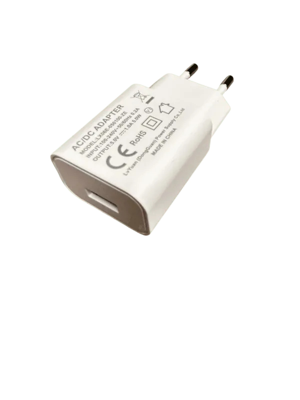 USB Adapter 5V 1A Wit | Geschikt voor LED Lampvoeten en Nachtlampjes