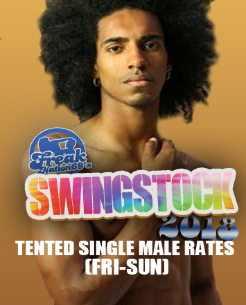 SWINGSTOCK TICKETS (TENTED SINGLE MALE RATES FRI-SUN)