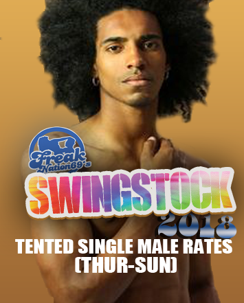 SWINGSTOCK TICKETS (TENTED SINGLE MALE RATES THUR-SUN)