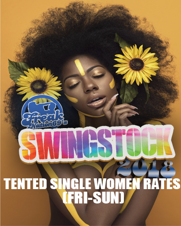 SWINGSTOCK TICKETS (TENTED SINGLE WOMEN RATES FRI-SUN)