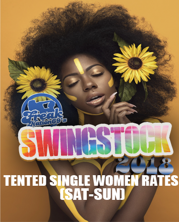 SWINGSTOCK TICKETS (TENTED SINGLE WOMEN RATES (SAT-SUN)