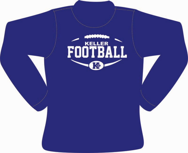 KMS Football Long Sleeve Moisture Wicking Tee (Royal)