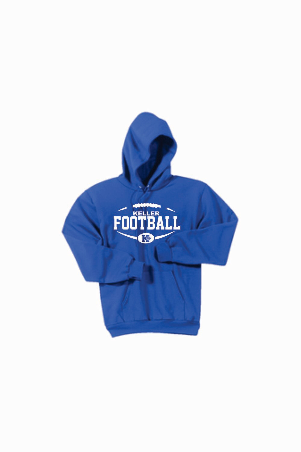 KMS Football Cotton Blend Hooded Sweatshirt (Royal)