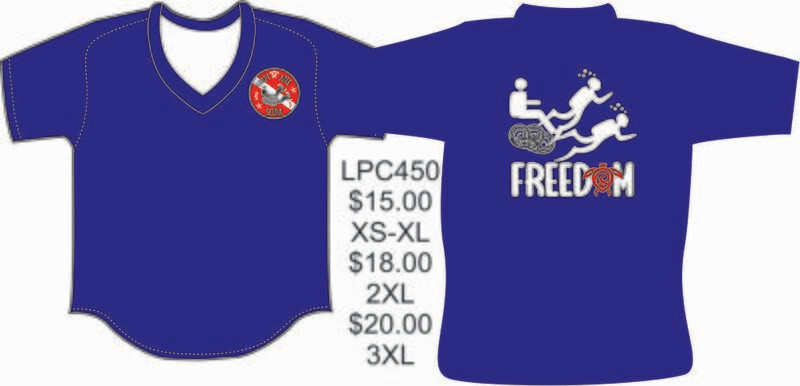 Adapt-able Scuba LPC450 Port &amp; Company® Ladies V-Neck Fan Favorite™ Tee (Royal)