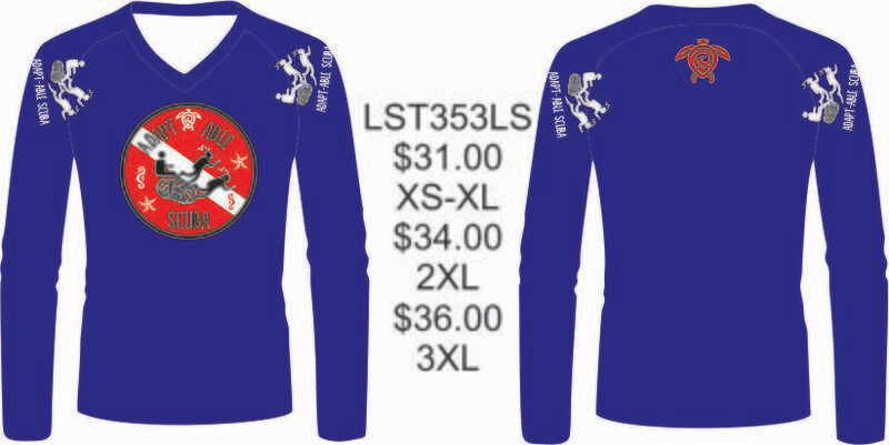 Adapt-Able Scuba LST353LS (RASH GUARD) Loose Fit

Sport-Tek® Ladies Long Sleeve PosiCharge® Competitor™ V-Neck Tee

 (Royal)