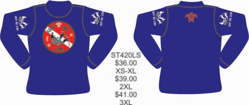 Adapt-Able Scuba ST420LS (RASH GUARD)
 Sport-Tek ® Posi-UV ™ Pro Tee (Royal)