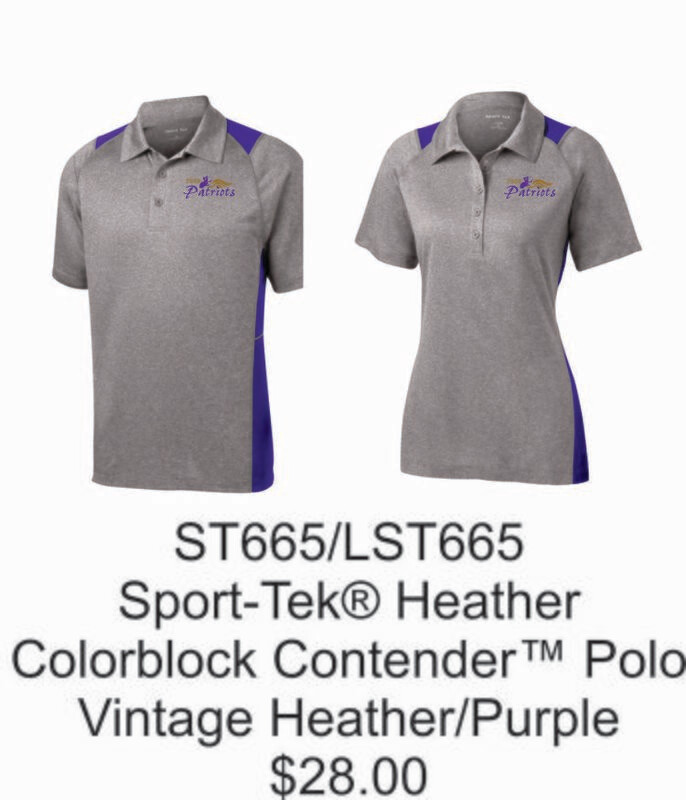 FBCS Sport-Tek® Heather Colorblock Contender™ Polo ST665/LST665 Vintage Heather/Purple