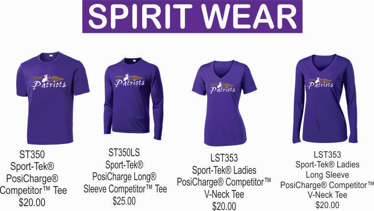 FBCS Sport-Tek® PosiCharge® Competitor™ Tee (Crew Neck ST350 or V-Neck LST353) Short Sleeve or Long Sleeve (ST350LS/LST353LS) Purple
