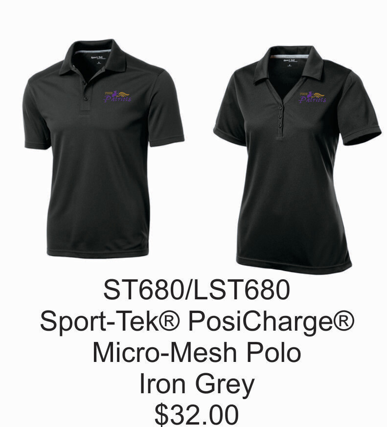FBCS Sport-Tek® PosiCharge® Micro-Mesh Polo ST680/LST680) Iron Grey