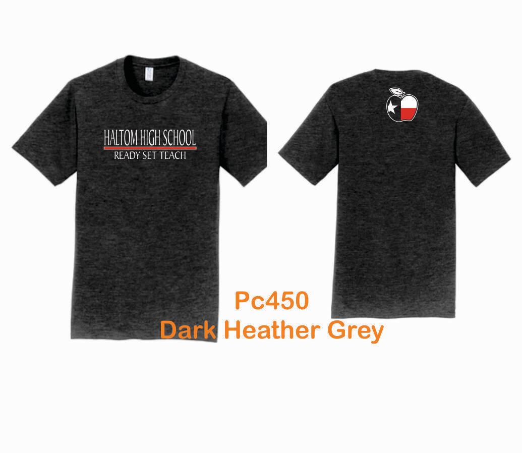 Haltom Ed &amp; Tr PC450 Port &amp; Company® Fan Favorite™ Tee (Dk Heather Grey)