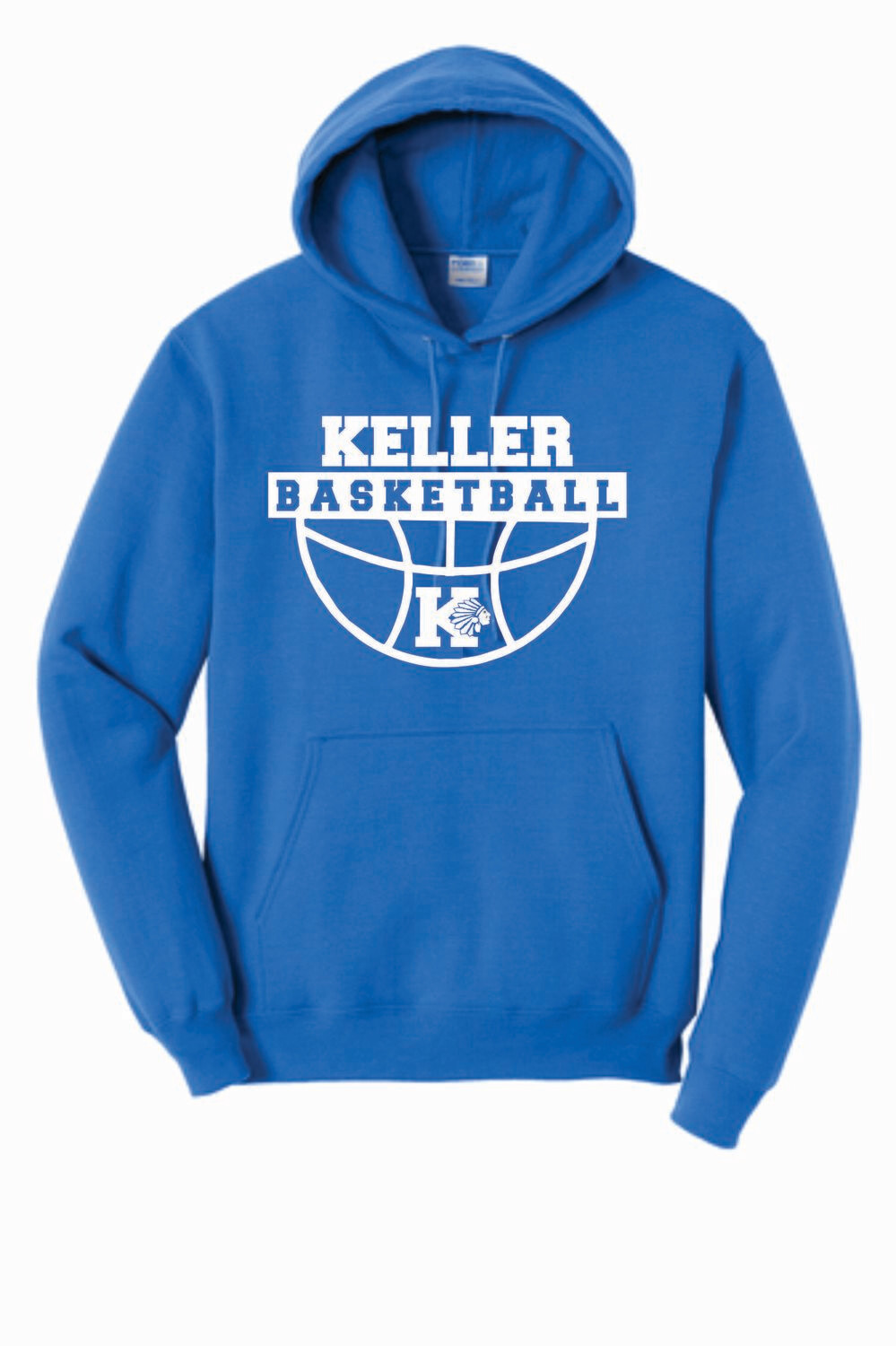 KMS Basketball Cotton Blend Hooded Sweatshirt (Royal)
