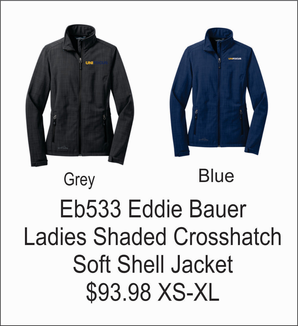 Unifocus Eddie Bauer Ladies Shaded Crosshatch Soft Shell Jacket