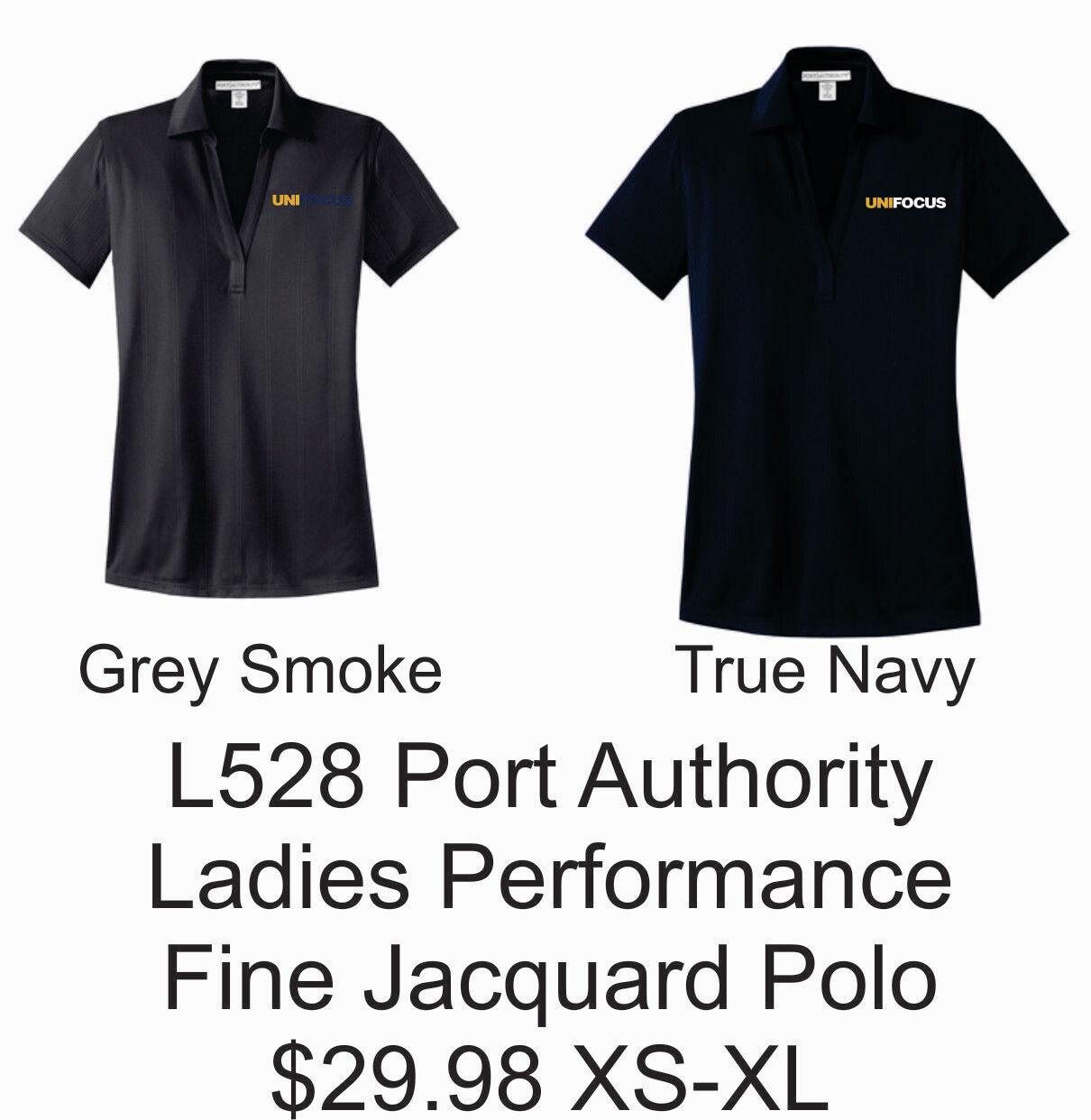 Unifocus Port Authority Ladies Performance Fine Jacquard Polo