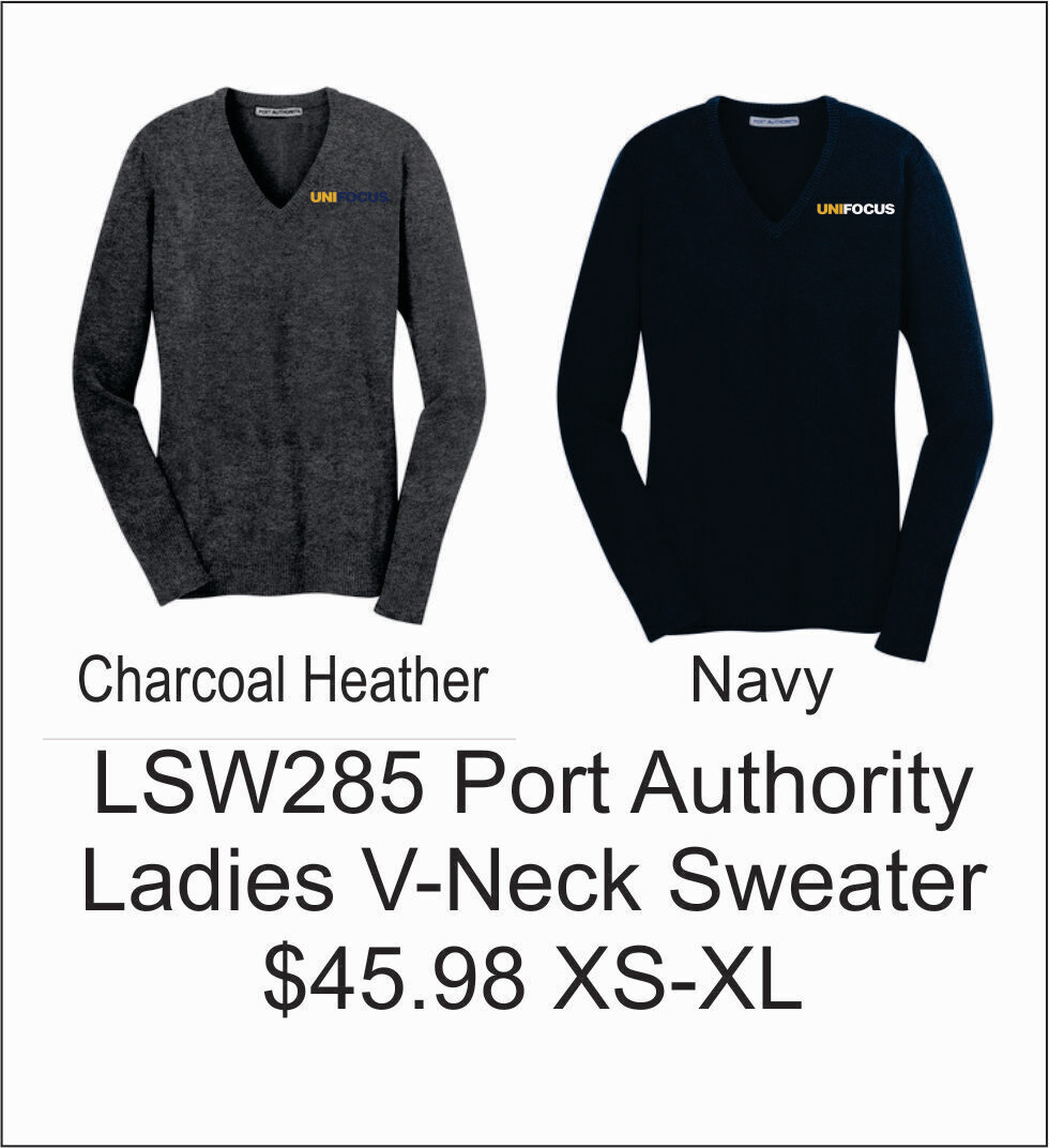 Unifocus Port Authority Ladies V-Neck Sweater