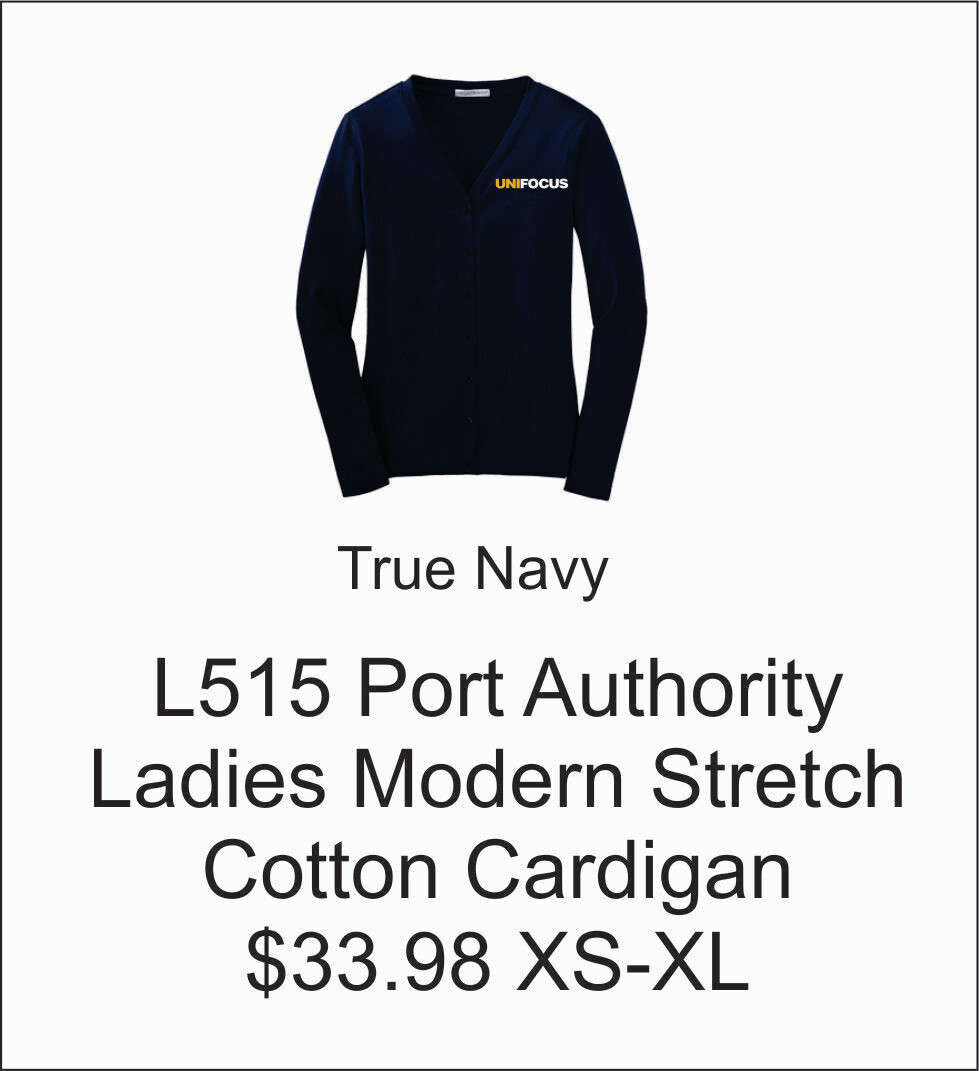 Unifocus Port Authority Ladies Modern Stretch Cotton Cardigan