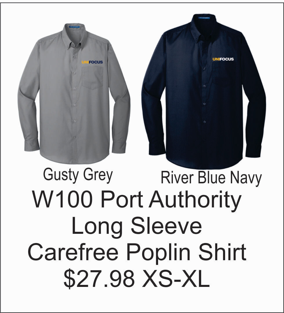 Unifocus Port Authority Long Sleeve Carefree Poplin Shirt
