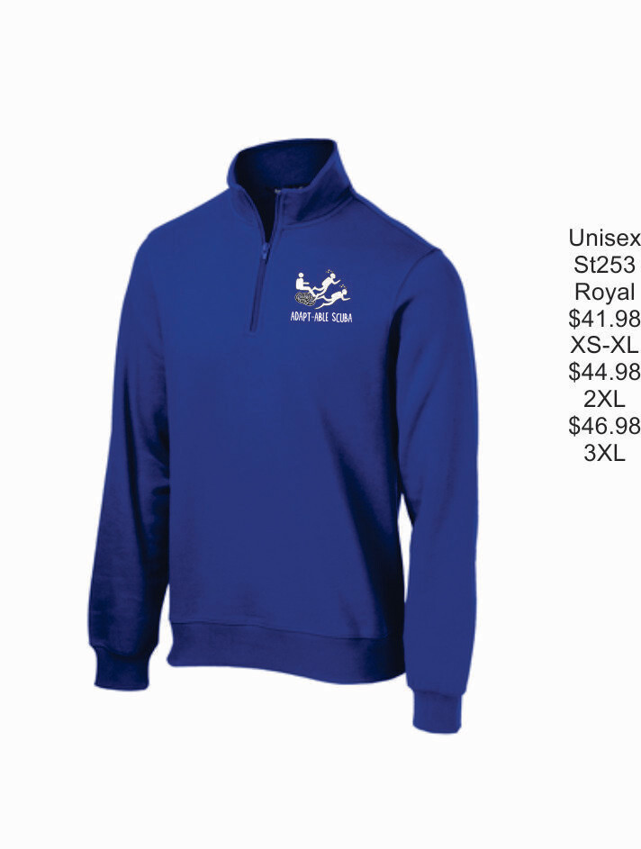 Adaptable Scuba Sport-Tek® 1/4-Zip Sweatshirt (Royal)