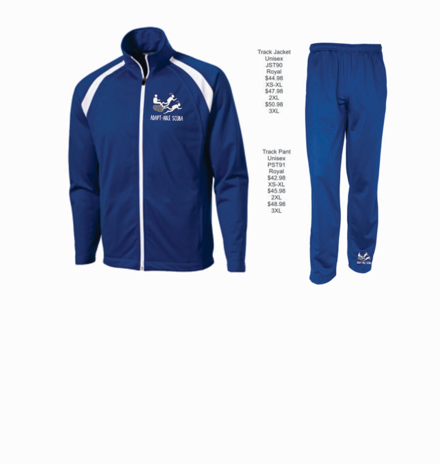 Adaptable Scuba Sport-Tek® Tricot Track Pant (Royal)