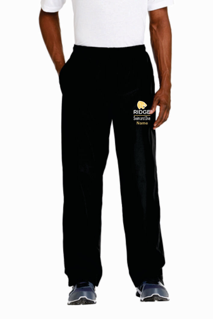 FRHS SWIM &amp; DIVE Sport Tek MEN&#39;S Cut Wind Pant (Black)