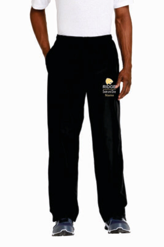 FRHS SWIM &amp; DIVE Sport Tek MEN&#39;S Cut Wind Pant (Black)