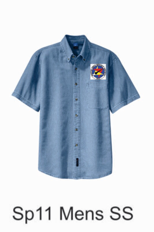 DARS Port &amp; Company® - Short Sleeve Value Denim Shirt (Faded Blue)
