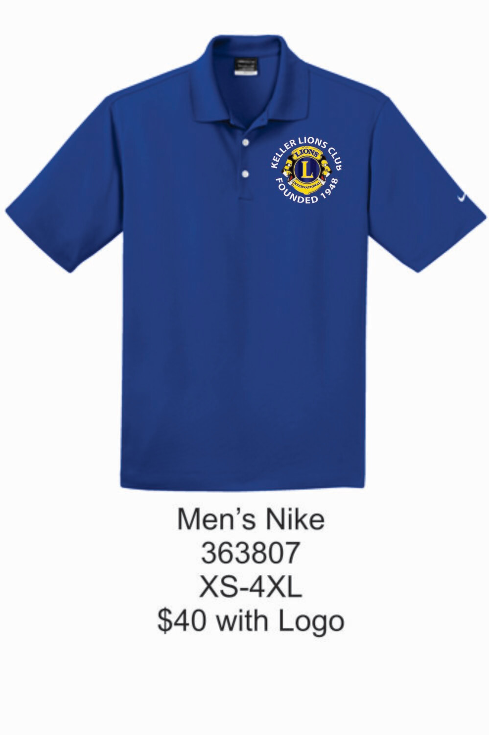 KLC Nike Dri-FIT Micro Pique Polo (Blue Sapphire)