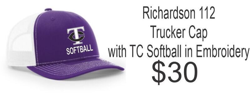 TCHS Softball Richardson Truckers Purple/White Cap