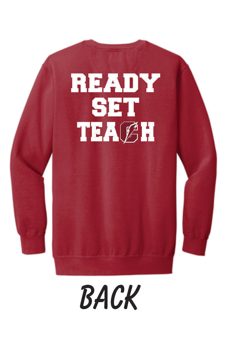 CHS RST Comfort Colors Ring Spun Crewneck Sweatshirt (Crimson)