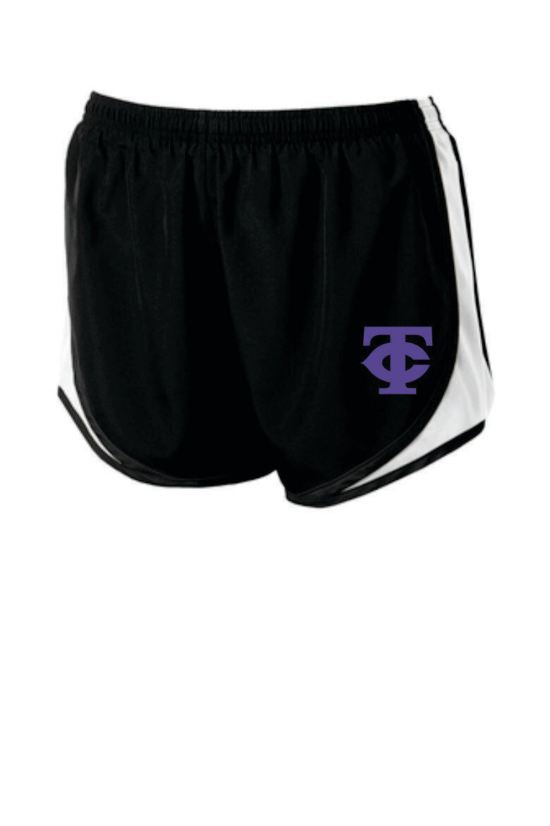 TCHS Softball Sport-Tek® Ladies Cadence Short (Black/White) (Fall Required)