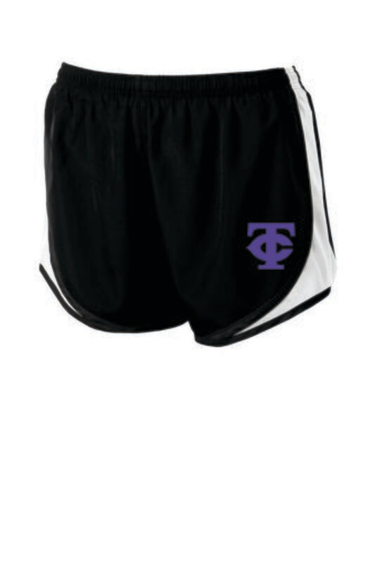 TCHS Softball Sport-Tek® Ladies Cadence Short (Black/White) (Fall Required)