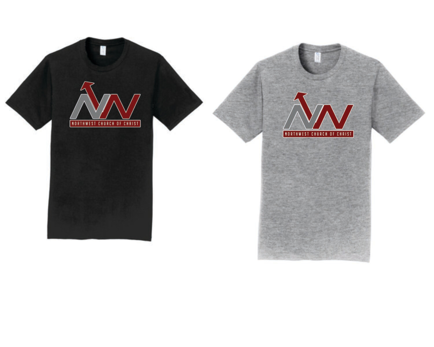 NWCofC Port &amp; Company® Core Blend Tee (Athletic Heather Grey)