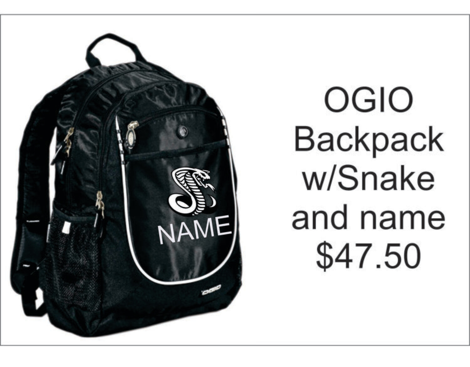 Venom OGIO Backpack with Logo and Name