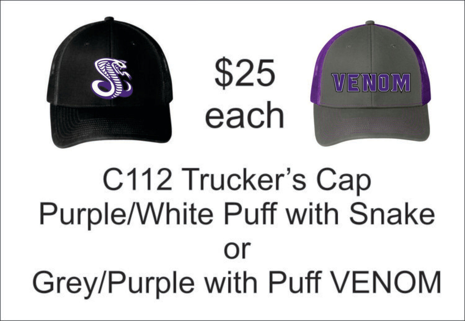 Venom Lacrosse Port Authority® Snapback Trucker Cap
