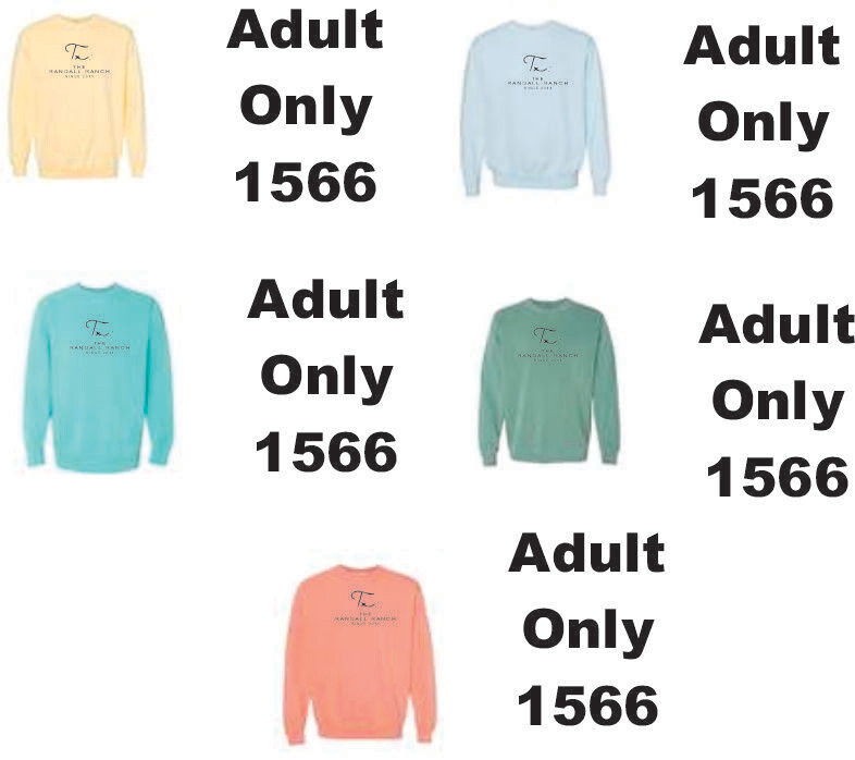 Randall Ranch 2023 Comfort Colors Crew Sweatshirt