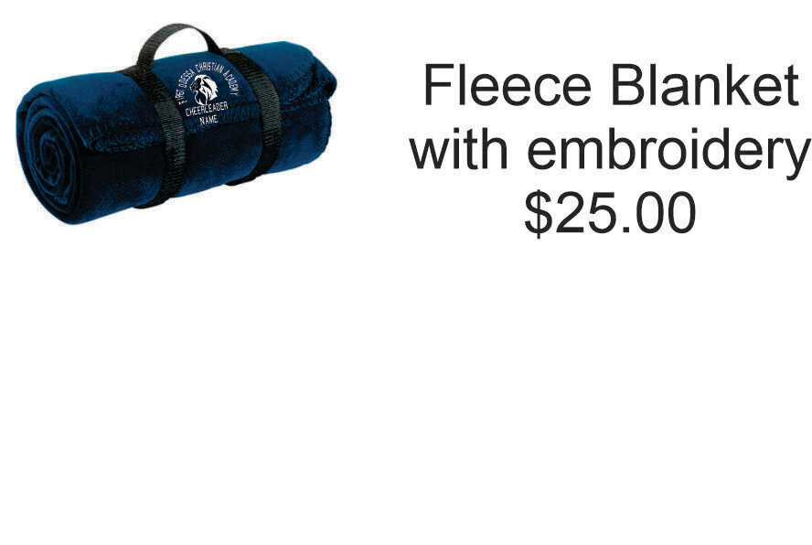First Odessa Christian Port Authority® - Value Fleece Blanket with Strap (NAVY)