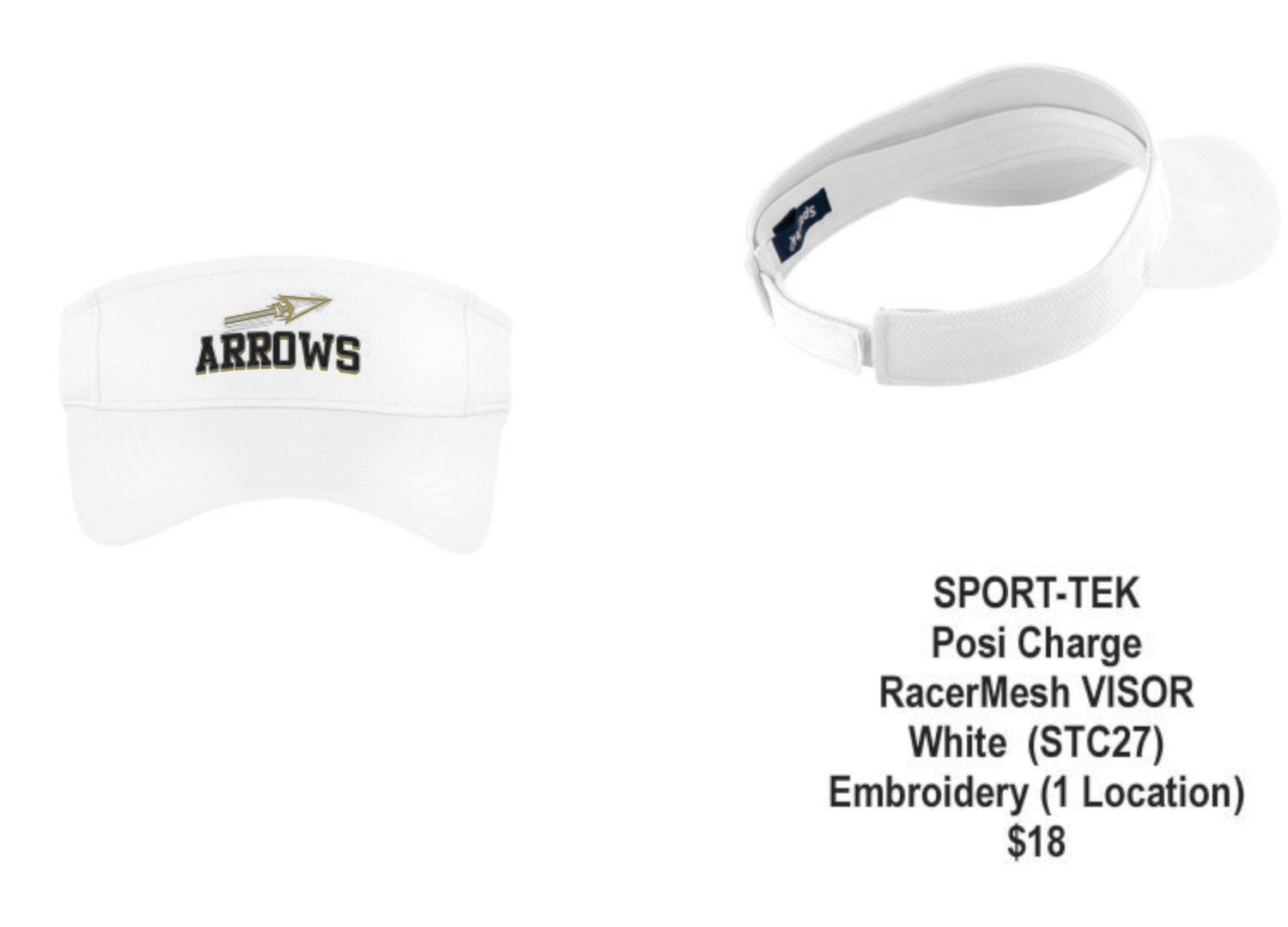 ARROWS Sport-Tek® PosiCharge® RacerMesh® Visor
