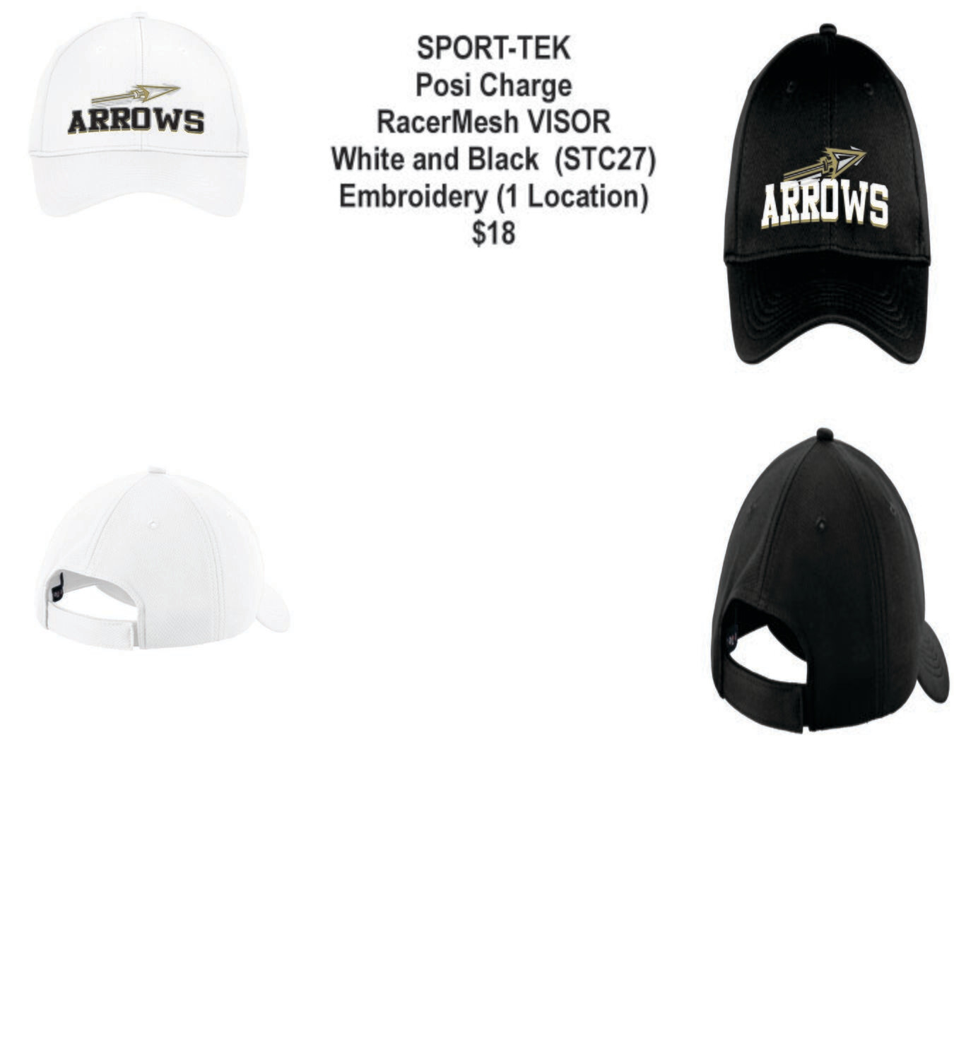 ARROWS Sport-Tek® PosiCharge® RacerMesh® Cap