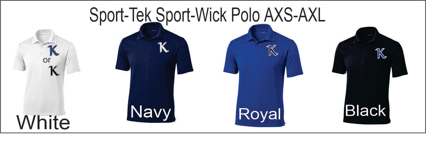 KYA Baseball Sport-Tek Sport-Wick Polo (ADULT ONLY)