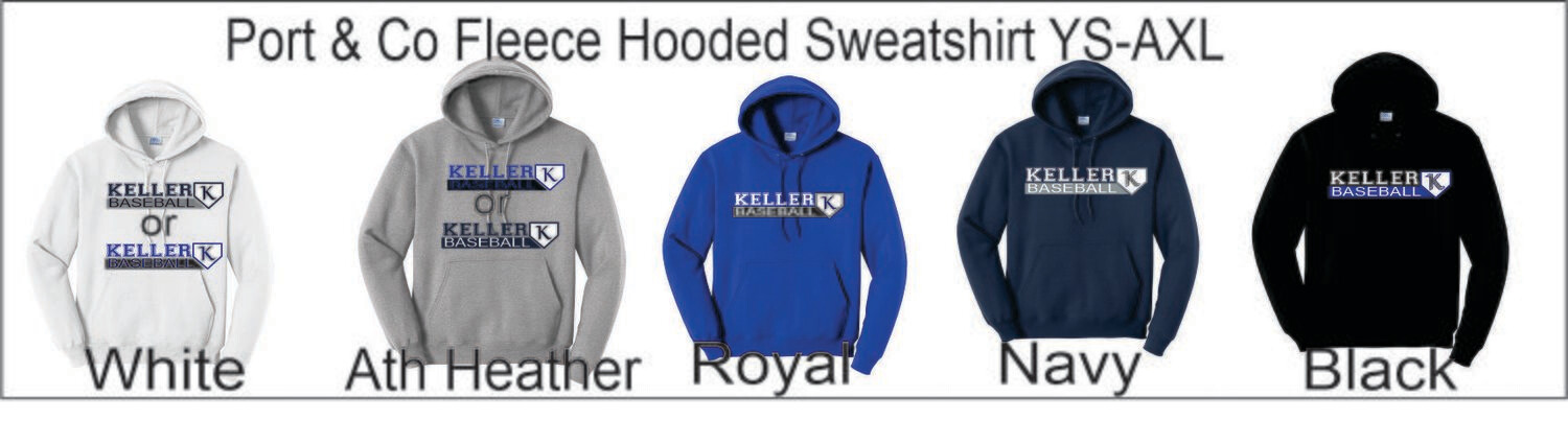 KYA Baseball Port &amp; Company® Fan Favorite™ Fleece Pullover Hooded Sweatshirt