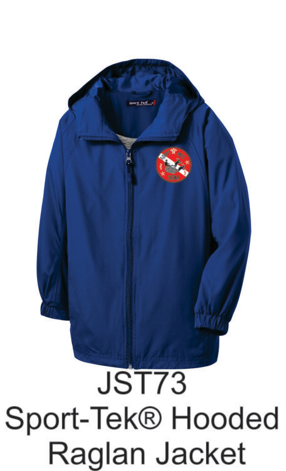Adapt-Able Scuba Sport-Tek® Hooded Raglan Jacket (Royal)