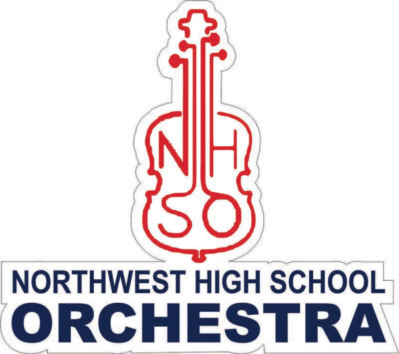 NW ORCHESTRA WINDOW DECAL (ABOUT 5&quot; TALL)