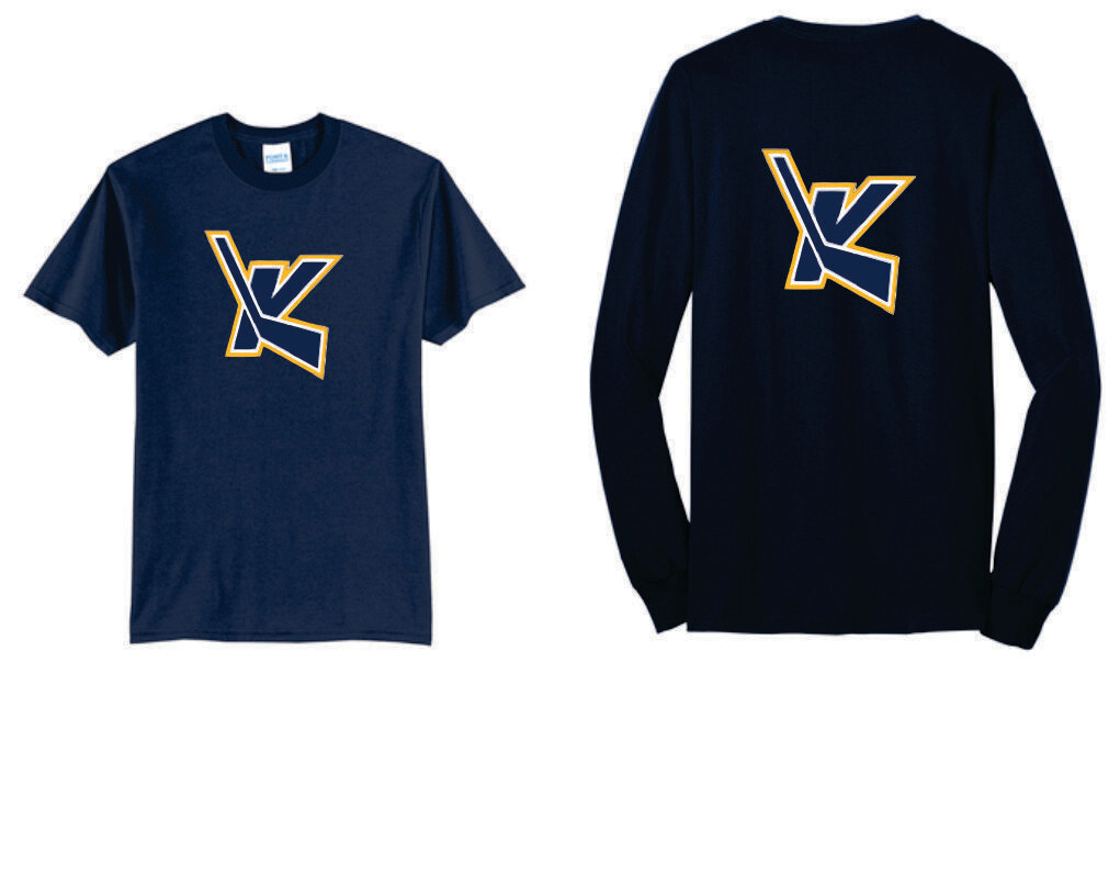 Keller Hockey Port &amp; Company® Fan Favorite™ (Short Sleeve Tee or Long Sleeve Tee) Deep Navy